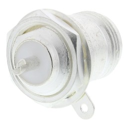 1 pcs - TE Connectivity 50Ω Straight Panel Mount N Type Connector, jack, Solder Termination, 0 - 11GHz