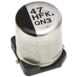 50 pcs - EEEFK1H470XP Panasonic 47μF Aluminium Electrolytic Capacitor 50V dc, Surface Mount - EEEFK1H470XP