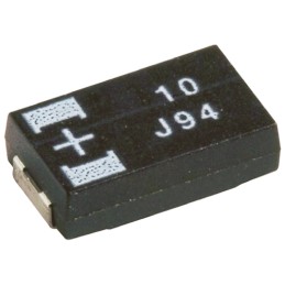 10 pcs - 16TQC33MYFD Panasonic 33μF Surface Mount Polymer Capacitor, 16V dc