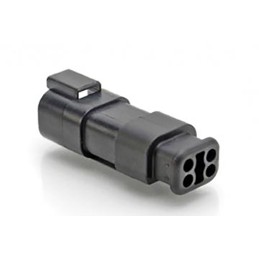 20 pcs - AT04-4P-SR01BLK Amphenol Industrial, AT Automotive Connector Socket 4 Way, Crimp Termination