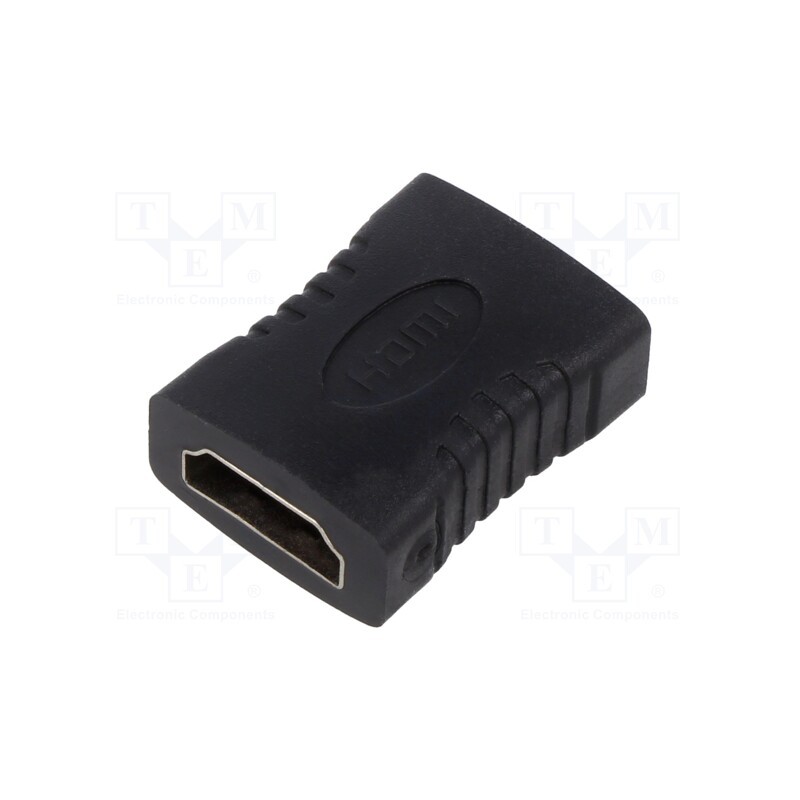10 pcs : SAVKABELCL-111 - Adapter, HDMI 1.4, HDMI socket,both sides, black