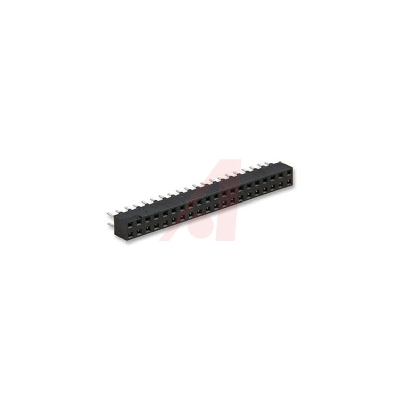 1 pcs - 3M 1502 Series Straight Through Hole Mount PCB Socket, 40-Contact, 2-Row, 2mm Pitch, Solder Termination