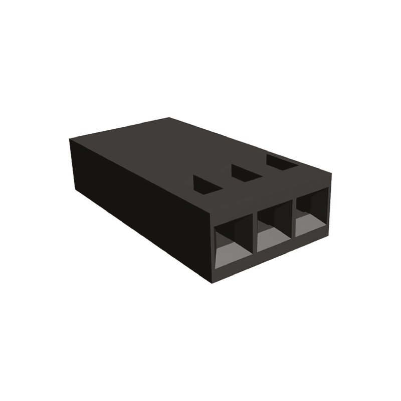 50 pcs - 87499-6 TE Connectivity, AMPMODU MOD IV Female Connector Housing, 2.54mm Pitch, 3 Way, 1 Row