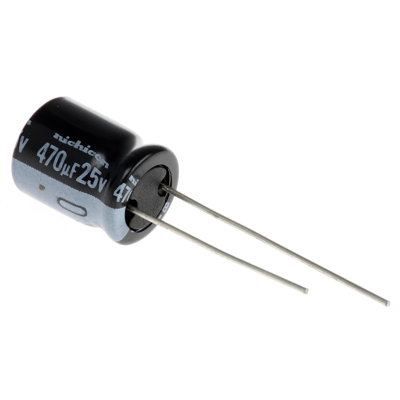 50 pcs - UVY1E471MPD Nichicon 470μF Aluminium Electrolytic Capacitor 25V dc, Radial, Through Hole - UVY1E471MPD