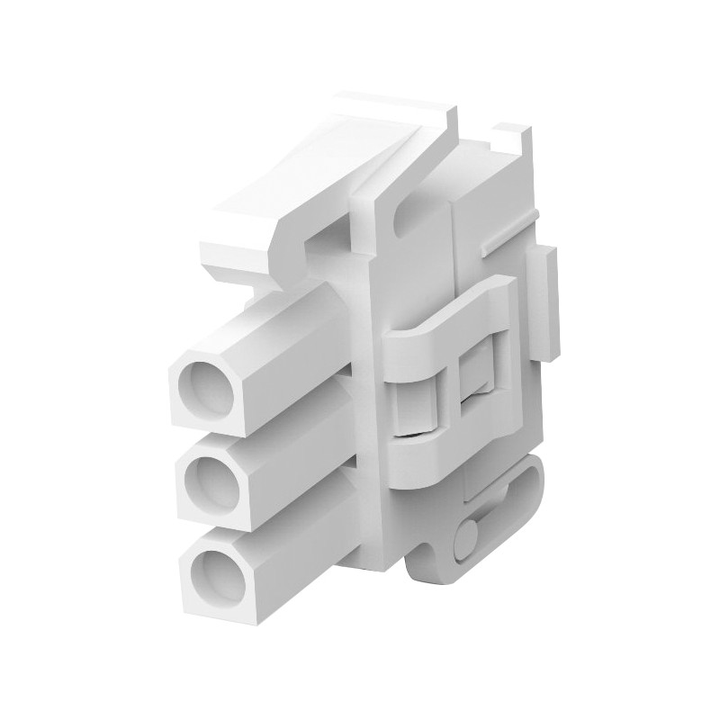 20 pcs - 794186-1 TE Connectivity, Mini-Universal MATE-N-LOK II Male Connector Housing, 4.14mm Pitch, 3 Way, 1 Row