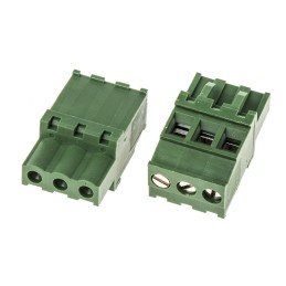 5 pcs - RS PRO 5.08mm Pitch 3 Way Pluggable Terminal Block, Plug, Cable Mount, Screw Termination