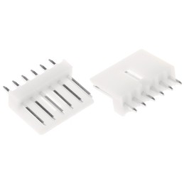20 pcs - 171825-6 TE Connectivity EI Series Straight Through Hole PCB Header, 6 Contact(s), 2.5mm Pitch, 1 Row(s), Shrouded