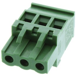 5 pcs - RS PRO 5.08mm Pitch 3 Way Pluggable Terminal Block, Plug, Cable Mount, Screw Termination