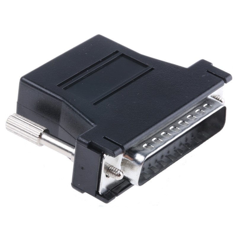 1 pcs - RS PRO D Sub Adapter Male 25 Way D-Sub to Female RJ45