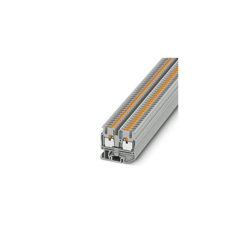 20 pcs - 3248125 Phoenix Contact MPT 2.5 Series Grey Feed Through Terminal Block, 2.5mm², Single-Level, Push In Termination