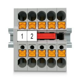 20 pcs - 3248125 Phoenix Contact MPT 2.5 Series Grey Feed Through Terminal Block, 2.5mm², Single-Level, Push In Termination