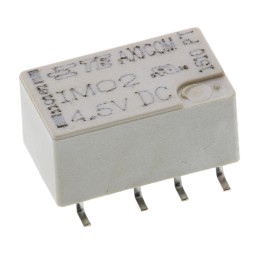 1 pcs - TE Connectivity Surface Mount Signal Relay, 4.5V dc Coil, 2A Switching Current, DPDT