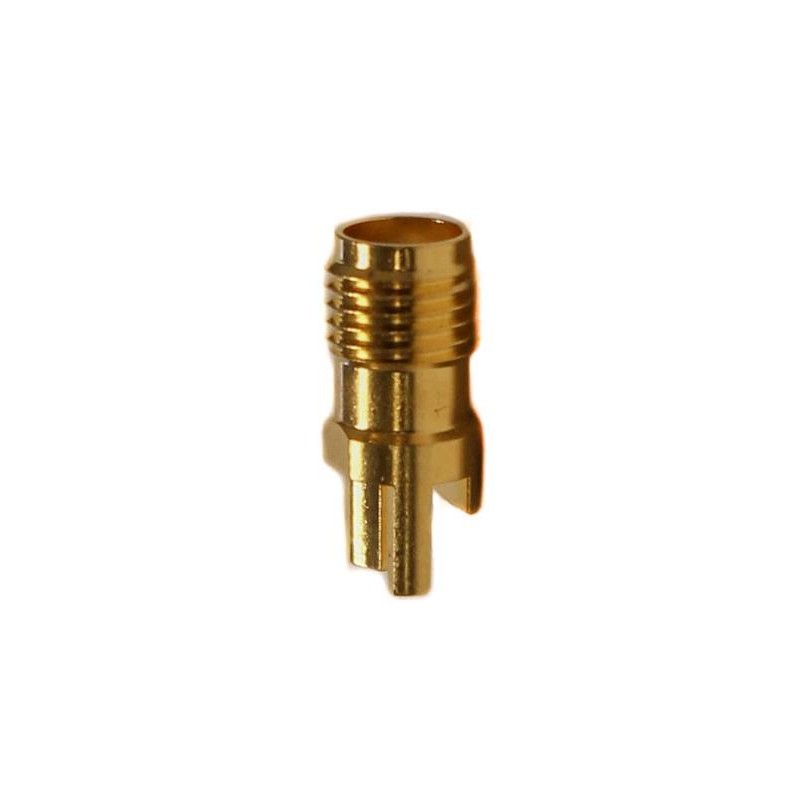 1 pcs - Mueller Electric, jack Edge Mount SMA Connector, 50Ω, Solder Termination, Straight Body