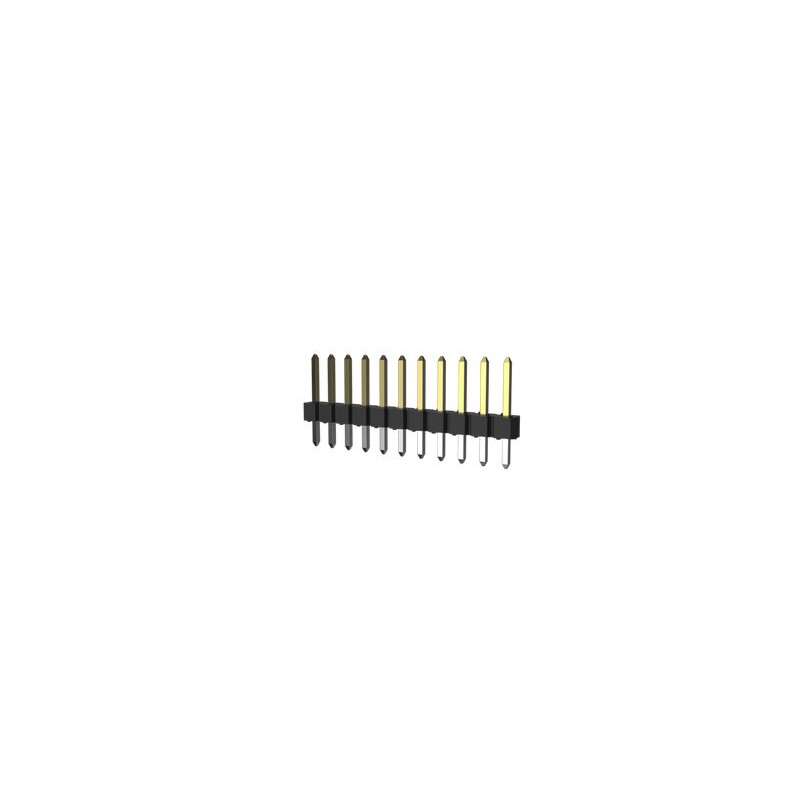 100 pcs - 77311-118-02LF Amphenol Communications Solutions BergStik Series Through Hole Pin Header, 2 Contact(s), 2.54mm Pitch, 