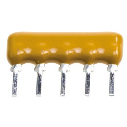 100 pcs - 4605X-101-103LF Bourns, 4600X 10kΩ ±2% Bussed Resistor Array, 4 Resistors, 0.63W total, SIP, Through Hole