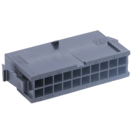 20 pcs - 43020-2000 Molex, Micro-Fit 3.0 Male Connector Housing, 3mm Pitch, 20 Way, 2 Row