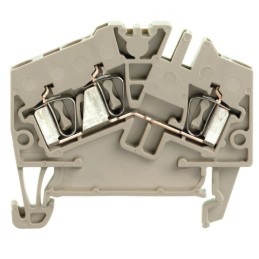 20 pcs - 1706010000 Weidmuller ZDU Series Beige Feed Through Terminal Block, 2.5mm², Single-Level, Clamp Termination