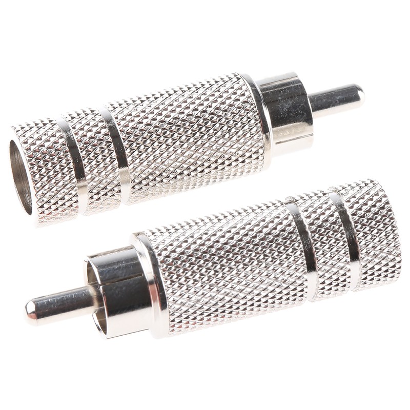 20 pcs - RS PRO Cable Mount RCA Plug, Nickel
