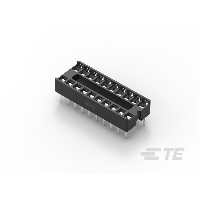 50 pcs - 1-2199298-6 TE Connectivity 2.54mm Pitch Straight 20 Way, Through Hole Ladder IC Dip Socket, 1A