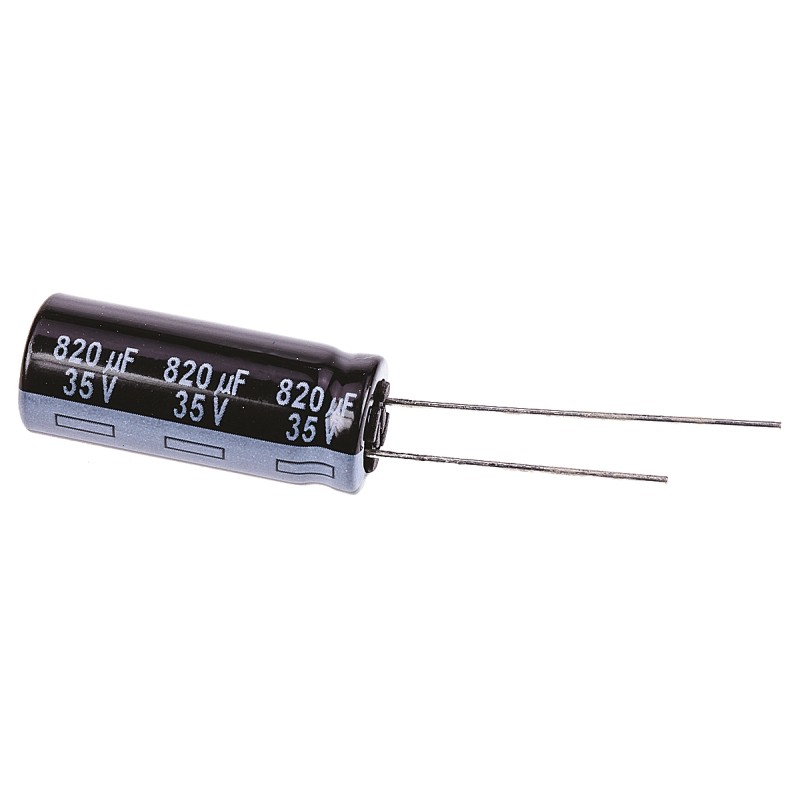 20 pcs - EEUFR1V821L Panasonic 820μF Aluminium Electrolytic Capacitor 35V dc, Radial, Through Hole - EEUFR1V821L