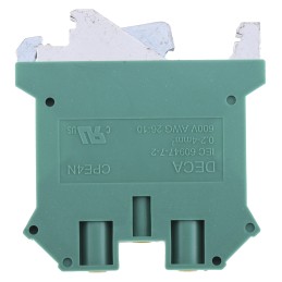 20 pcs - RS PRO 2-Way DIN Rail Earth Block, 0.2 to 4mm², 26 - 10 AWG Wire, Screw