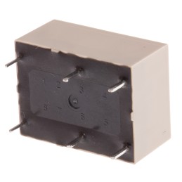 1 pcs - Panasonic PCB Mount Power Relay, 12V dc Coil, 8A Switching Current, DPST