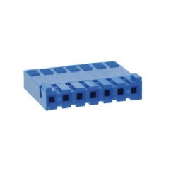 50 pcs - 65240-007LF Amphenol Communications Solutions, Dubox Female Crimp Connector Housing, 2.54mm Pitch, 7 Way, 1 Row
