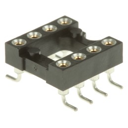 20 pcs - 110-87-308-41-105101 Preci-Dip 2.54mm Pitch Vertical 8 Way, SMT Turned Pin Open Frame IC Dip Socket, 1A