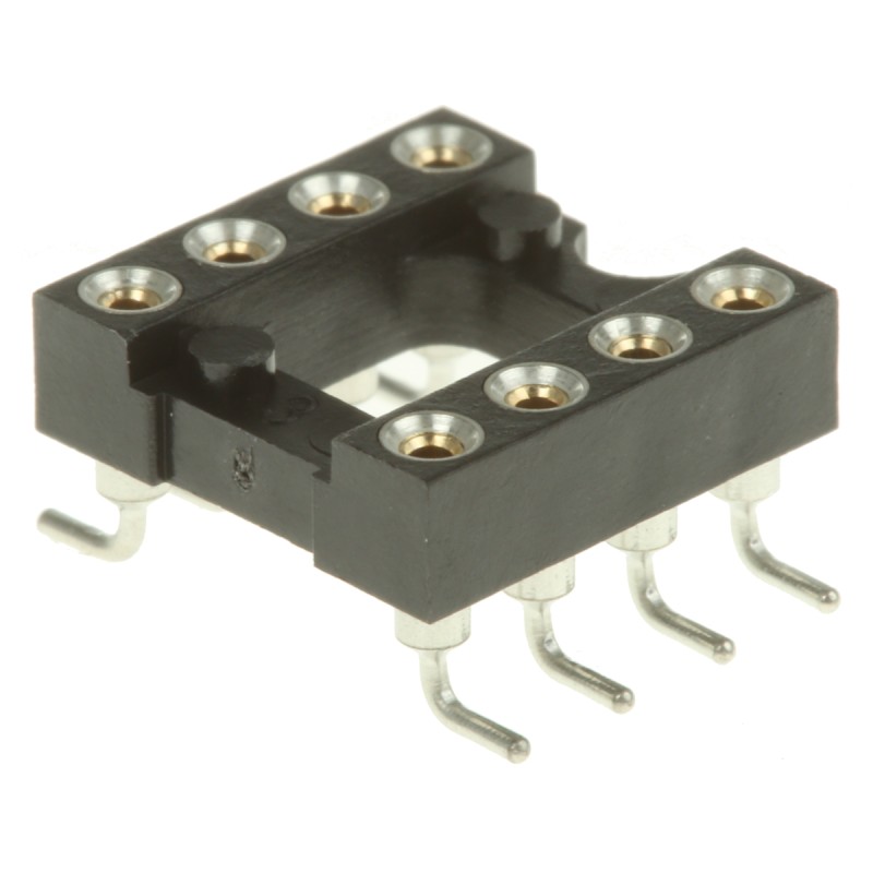 20 pcs - 110-87-308-41-105101 Preci-Dip 2.54mm Pitch Vertical 8 Way, SMT Turned Pin Open Frame IC Dip Socket, 1A