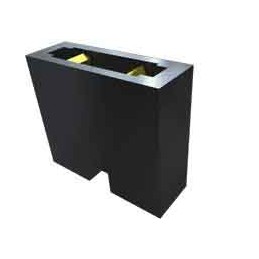 50 pcs - SNM-100-BK-T Samtec, SNM Shunt Female Straight Black Shunt 2 Way 1 Row 2.54mm Pitch