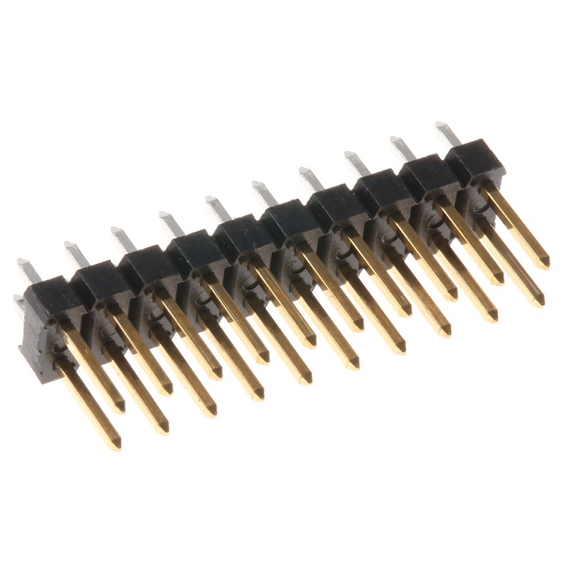 20 pcs - 77313-101-20LF Amphenol Communications Solutions BergStik Series Straight Through Hole Pin Header, 20 Contact(s), 2.54m