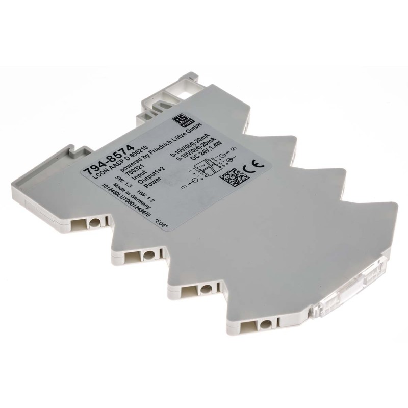 1 pcs - RS PRO Signal Conditioner, Current, Voltage Input, Current, Voltage Output, 16.8 - 30V Supply