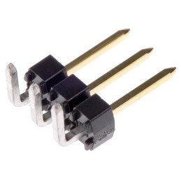 20 pcs - 90121-0763 Molex C-Grid III Series Right Angle Through Hole Pin Header, 3 Contact(s), 2.54mm Pitch, 1 Row(s), Unshroude