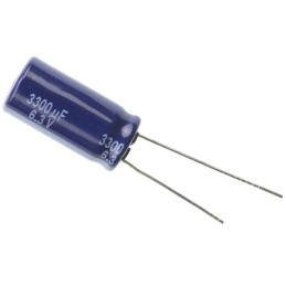50 pcs - ECA0JM332 Panasonic 3300μF Aluminium Electrolytic Capacitor 6.3V dc, Radial, Through Hole - ECA0JM332