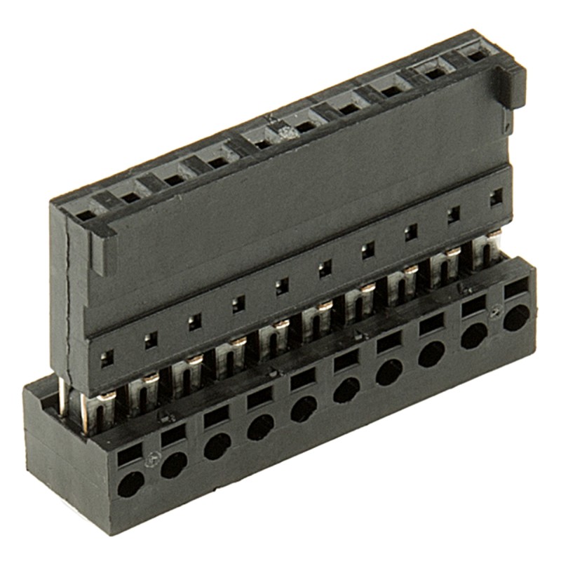 20 pcs - 661010151922 Stelvio Kontek 10-Way IDC Connector Socket for Cable Mount, 1-Row