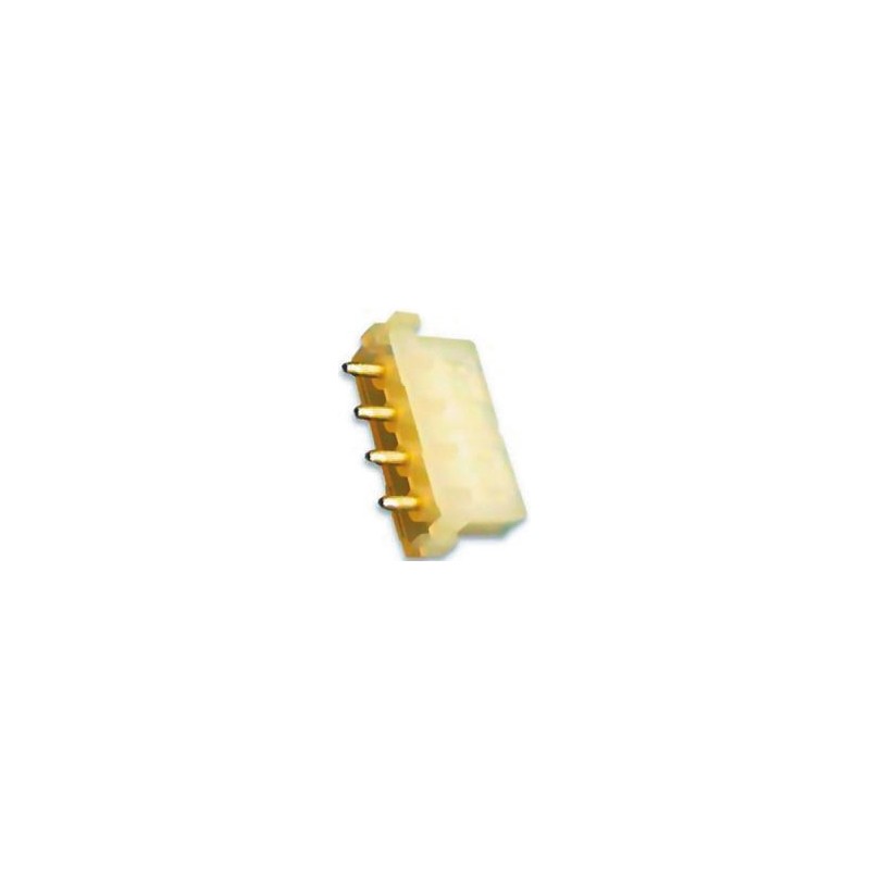 20 pcs - 350760-4 TE Connectivity Universal MATE-N-LOK Series Straight Through Hole Mount PCB Socket, 3-Contact, 6.35mm Pitch, S