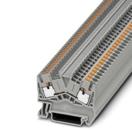 20 pcs - 3211799 Phoenix Contact PTS 2.5 Series Grey Feed Through Terminal Block, 0.14 - 4mm², Single-Level, Push In Termination
