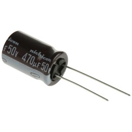 20 pcs - UPS1H471MHD Nichicon 470μF Aluminium Electrolytic Capacitor 50V dc, Radial, Through Hole - UPS1H471MHD