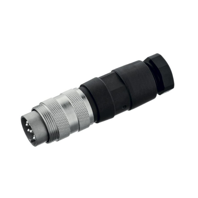 1 pcs - Amphenol Industrial, T 3361 5 Pole M16 Din, DIN EN 61076-2-106, 5A, 300 V IP40, Screw Coupling, Male, Cable Mount