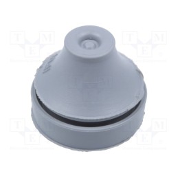 20 pcs : IMT36180 - Grommet, with bulkhead, Ømount.hole: 17mm, EPDM, grey, Size: M16
