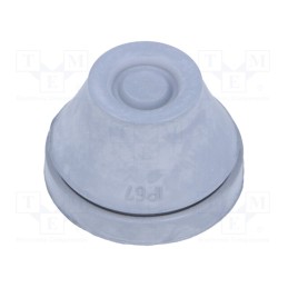 10 pcs : IMT36183 - Grommet, with bulkhead, Ømount.hole: 30mm, EPDM, grey, Size: M32