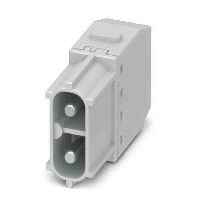 1 pcs - Phoenix Contact Heavy Duty Power Connector Insert, 40A, Male, HC-M Series, 2 Contacts