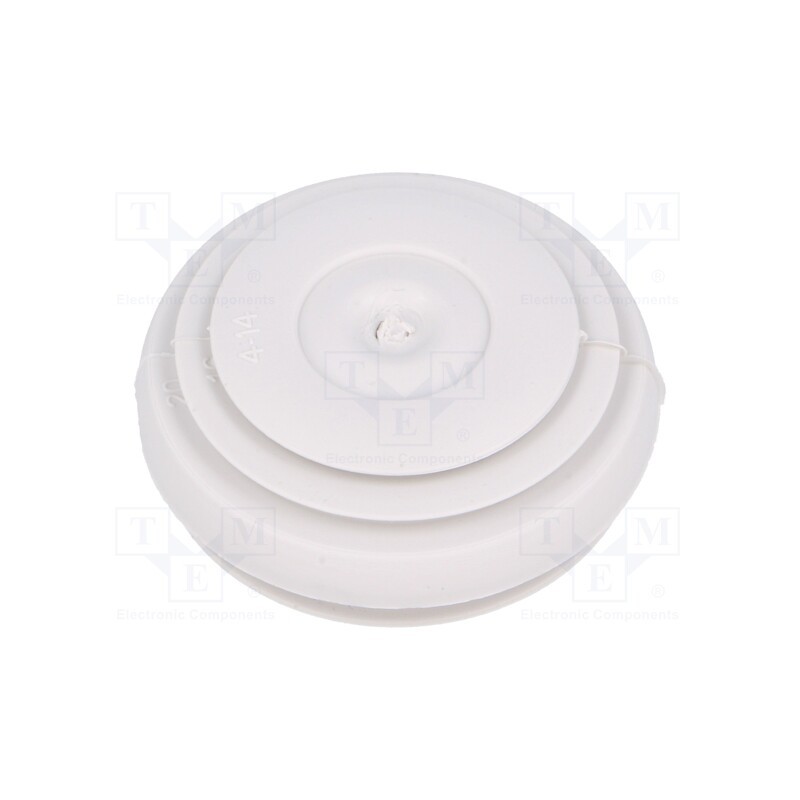 10 pcs : ISM71071 - Grommet, stepped,with bulkhead, Ømount.hole: 23mm, SBS, grey, IP55