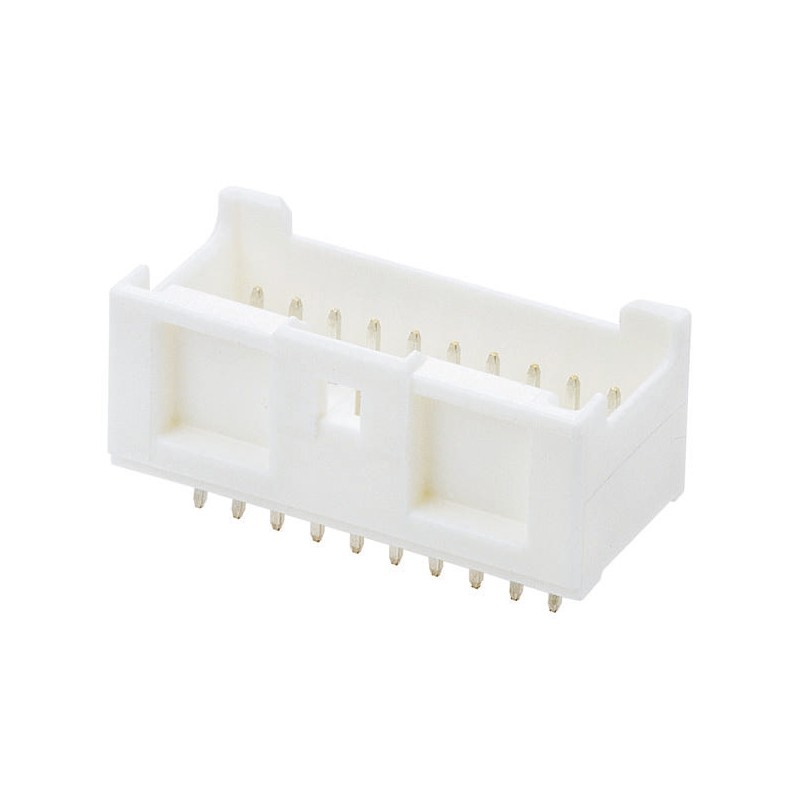 50 pcs - 55917-2010 Molex MicroClasp Series Straight Through Hole PCB Header, 20 Contact(s), 2.0mm Pitch, 2 Row(s), Shrouded
