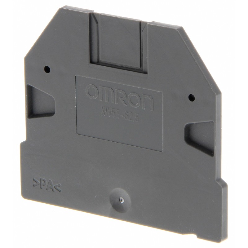 50 pcs - XW5E-S2.5 XW5E End Cover for use with XW5G-S10-1.1-1 Grounding Terminal Block, XW5G-S2.5-1.1-1 Grounding Terminal Block