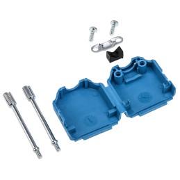 20 pcs - MHDPPK9-B-K MH Connectors MHDPPK-SLIM Series Polyamide D Sub Backshell, 9 Way, Strain Relief