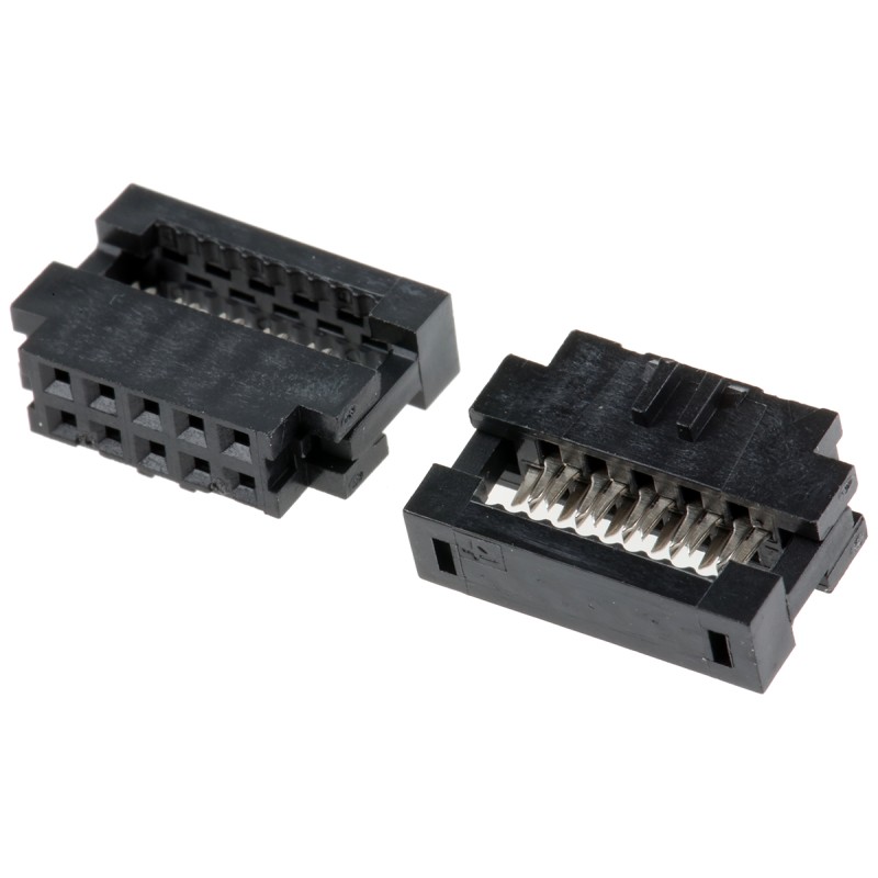 20 pcs - 89361-710LF Amphenol Communications Solutions 10-Way IDC Connector Socket for Cable Mount, 2-Row