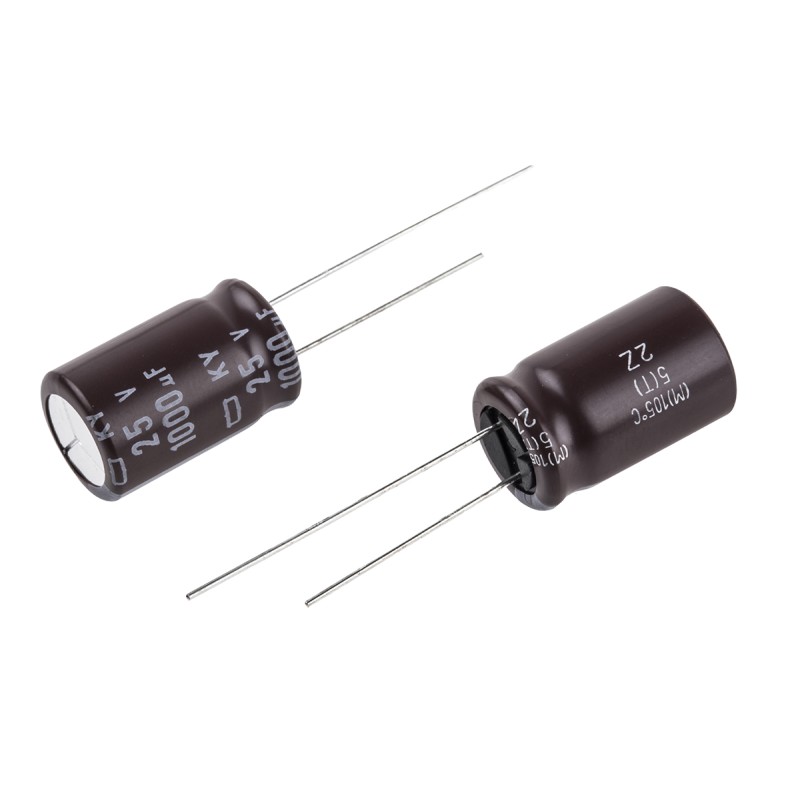 20 pcs - EKY-250ELL102MK20S Nippon Chemi-Con 1000μF Aluminium Electrolytic Capacitor 25V dc, Radial, Through Hole - EKY-250ELL10