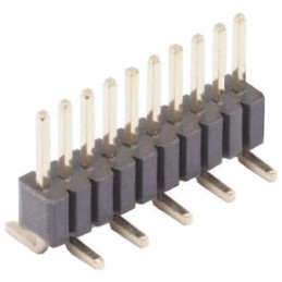 20 pcs - M52-040000P2045 HARWIN Archer M52 Series Straight Surface Mount Pin Header, 20 Contact(s), 1.27mm Pitch, 1 Row(s), Unsh