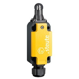 1 pcs - Steute Ex 98 Series Roller Plunger Limit Switch, 2NC, IP66, DPST, Aluminium Housing, 250V ac Max, T6 4.4A Max
